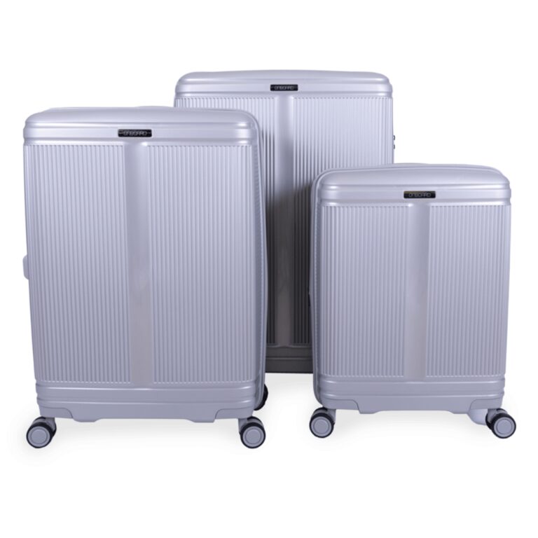 OnBoard Travel Bag Transporter Set Of 3 Silver