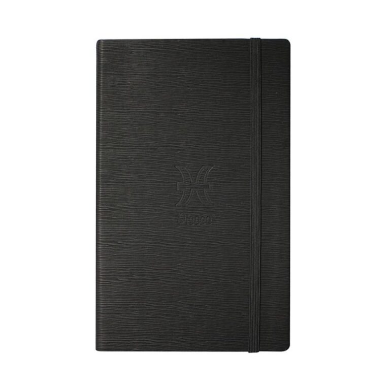 Paperconcept Youth Collection PU Twill Hard Cover Line 13×21 cm Black