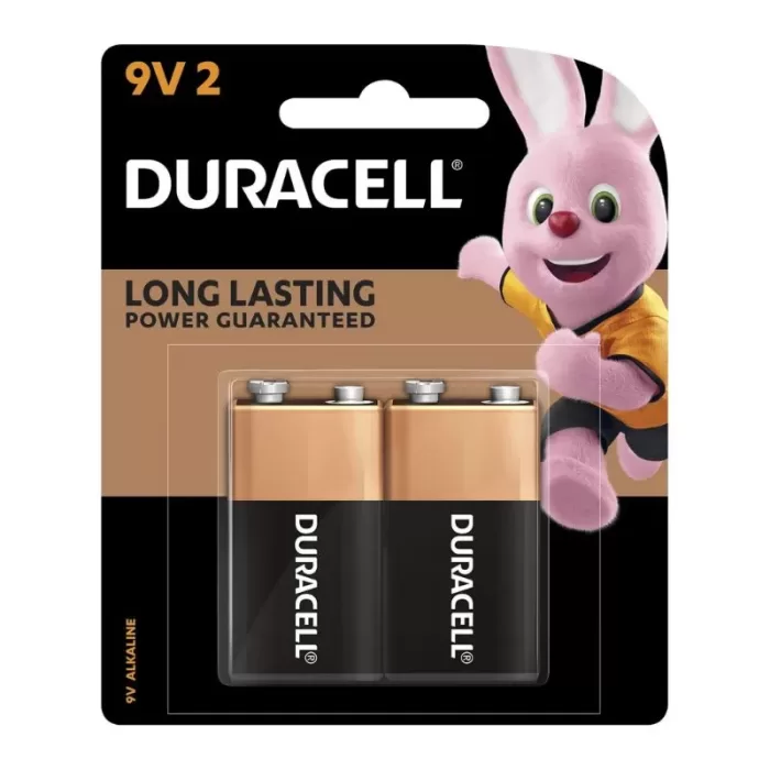 DURACELL 9V ALKALINE PK OF 2