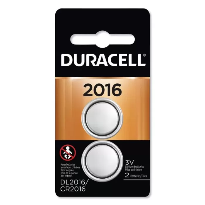 DURACELL LITHIUM 3V 2016 PACK OF 2