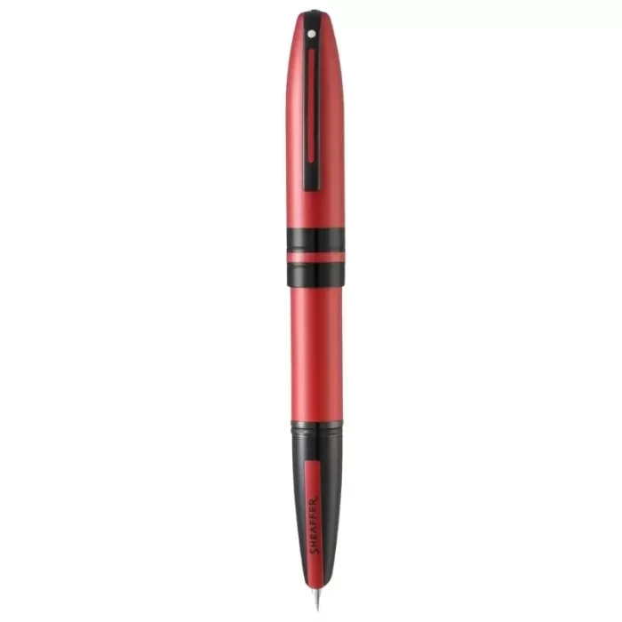 Sheaffer ICON 9111 Metalic Red Fountain Pen With Gloss Black trim Medium Nib