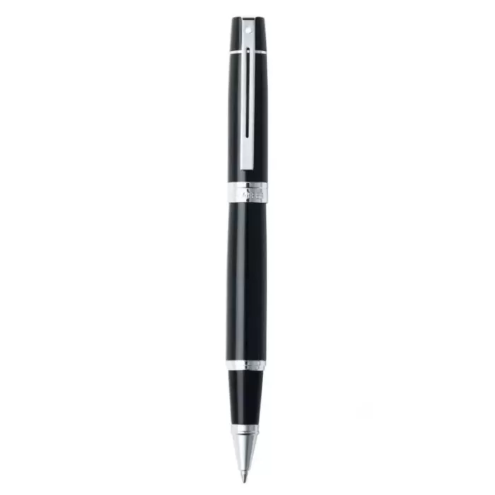 Sheaffer 300 E9312 Glossy Black with Chrome Trims Rollerball Pen