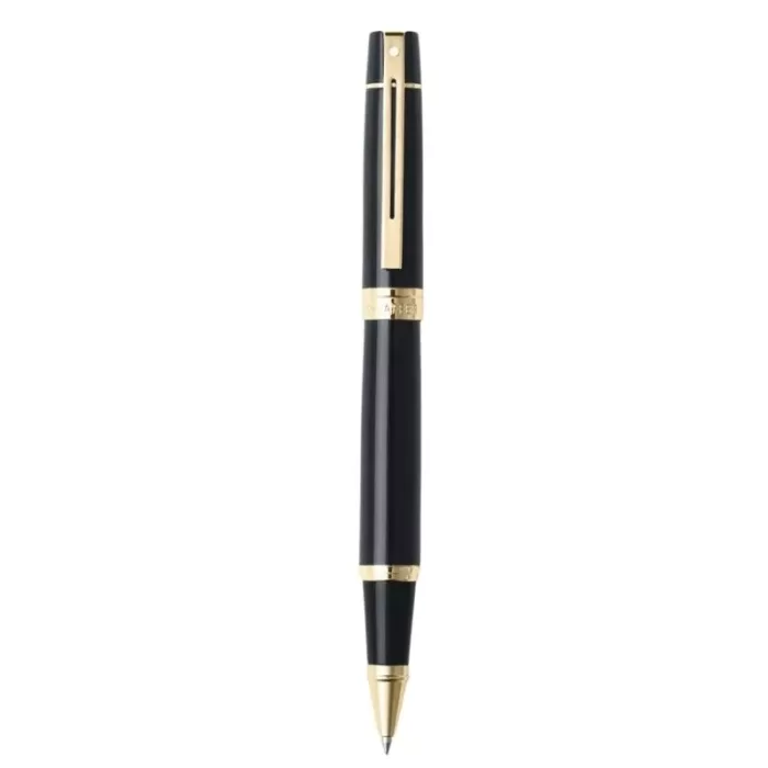 Sheaffer 300 E9325 Glossy Black with Gold Trims Rollerball Pen