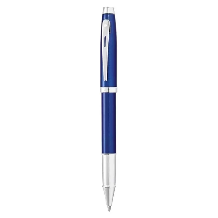 Sheaffer 100 E9339 Glossy Blue with Chrome Trims Rollerball Pen