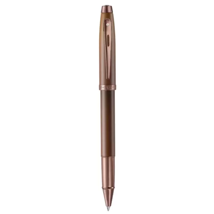 Sheaffer 100 E9374 Coffee Edition Matt Brown Rollerball Pen with Regal Brown PVD Trims