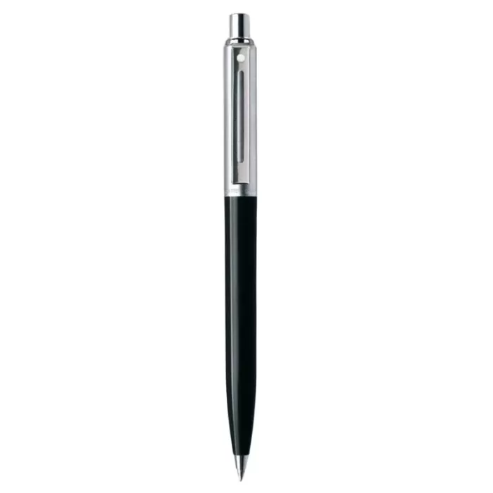 Sheaffer Sentinel 321 Black and Chrome Ballpoint Pen With Chrome Trims