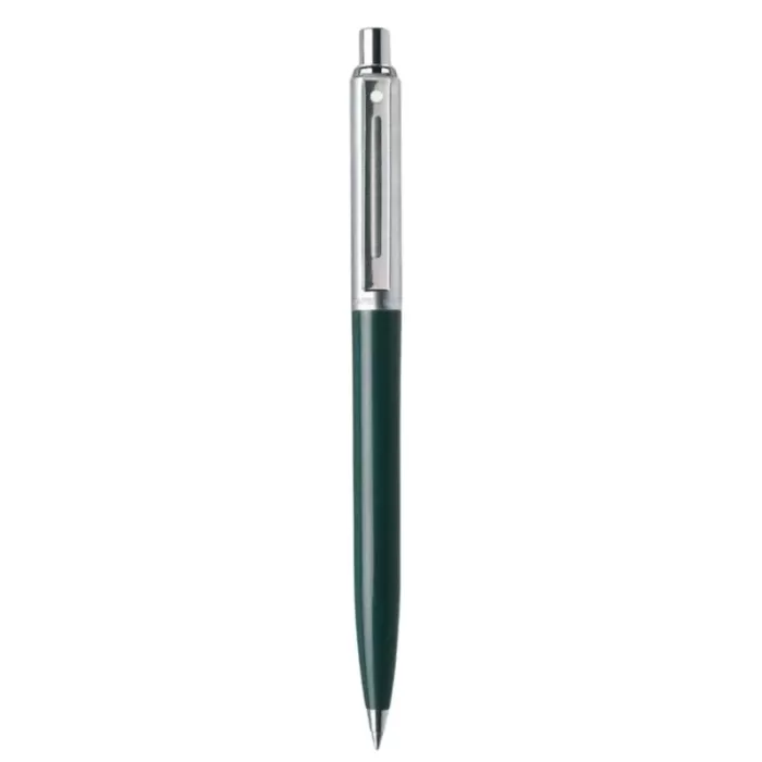 Sheaffer Sentinel 321 Dark Green and Chrome Ballpoint Pen With Chrome Trims