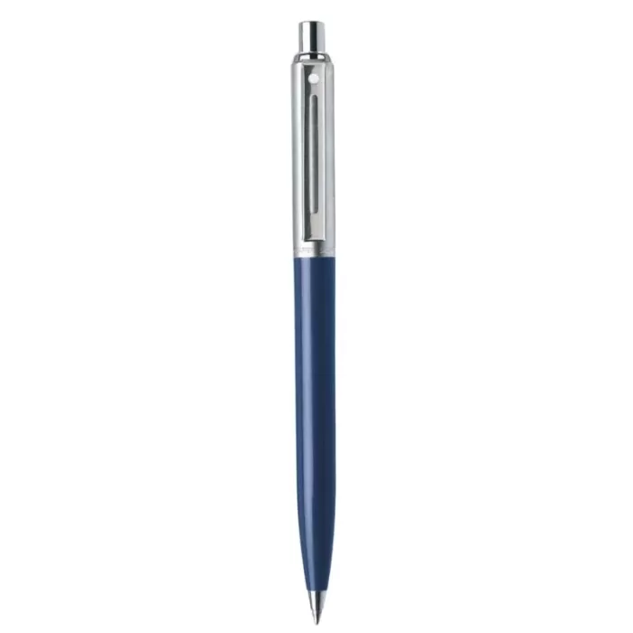 Sheaffer Sentinel 321 Blue and Chrome Ballpoint Pen With Chrome Trims