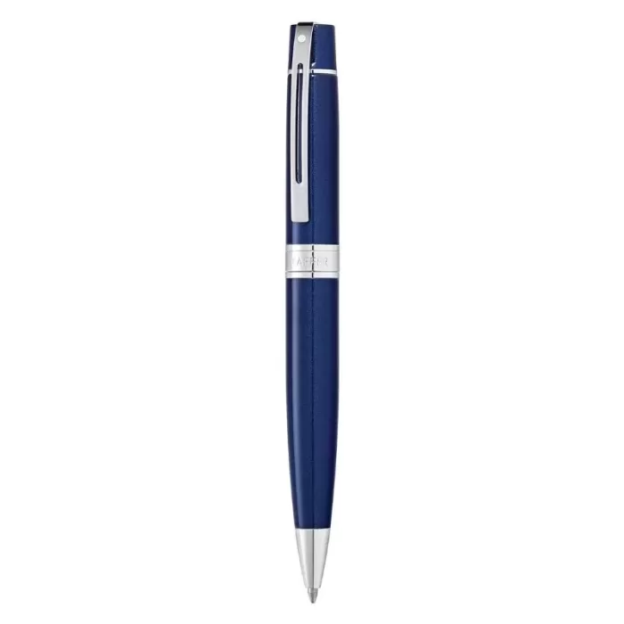 Sheaffer 300 E9341 Glossy Blue with Chrome Trims Ballpoint Pen