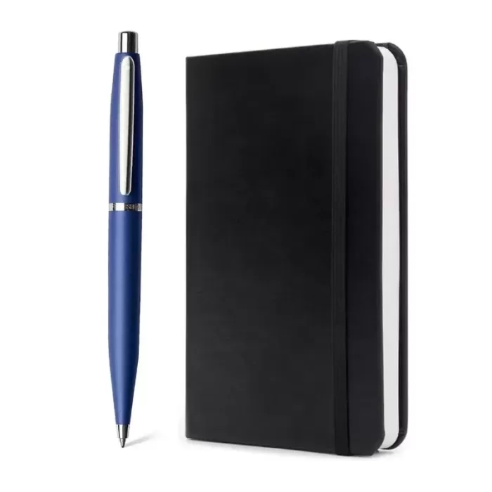 Sheaffer Gift Set ft. Neon Blue VFM Ballpoint Pen with Chrome Trims and A6 Notebook