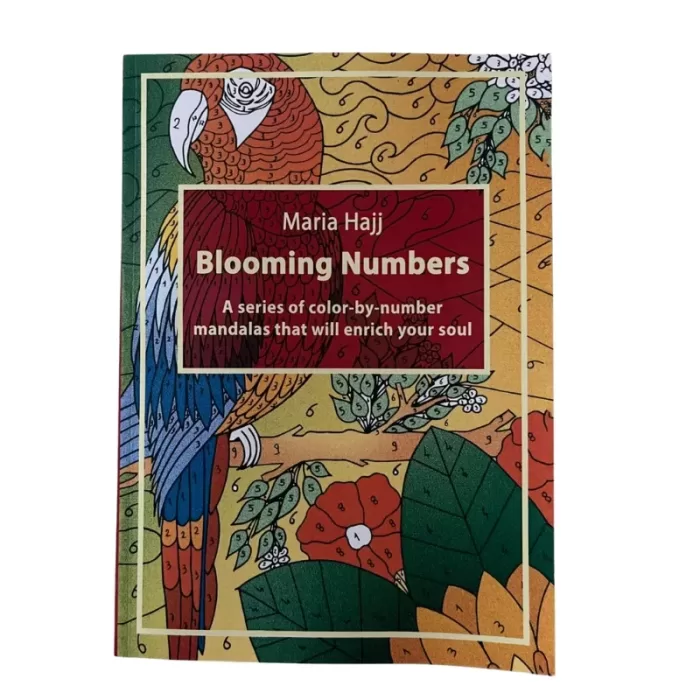 Blooming Numbers - A4 Mandala Coloring Book- Maria Hajj Series