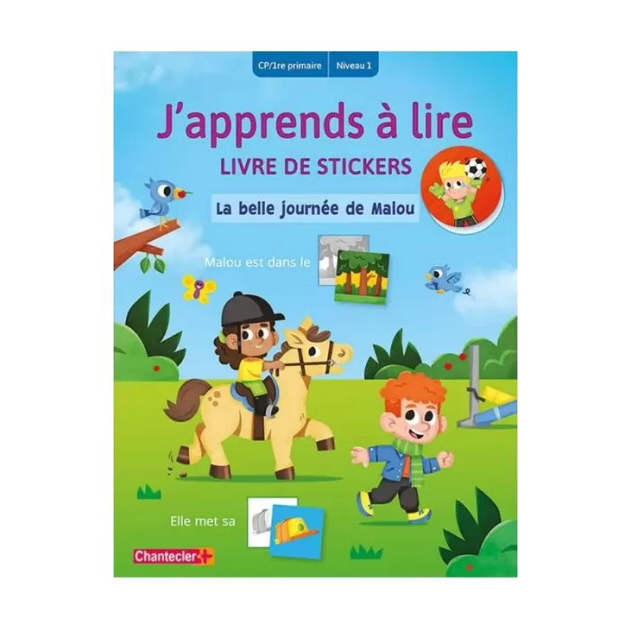 J'apprends à lire livre de stickers - La belle journée de Malou (6-7 Ans)