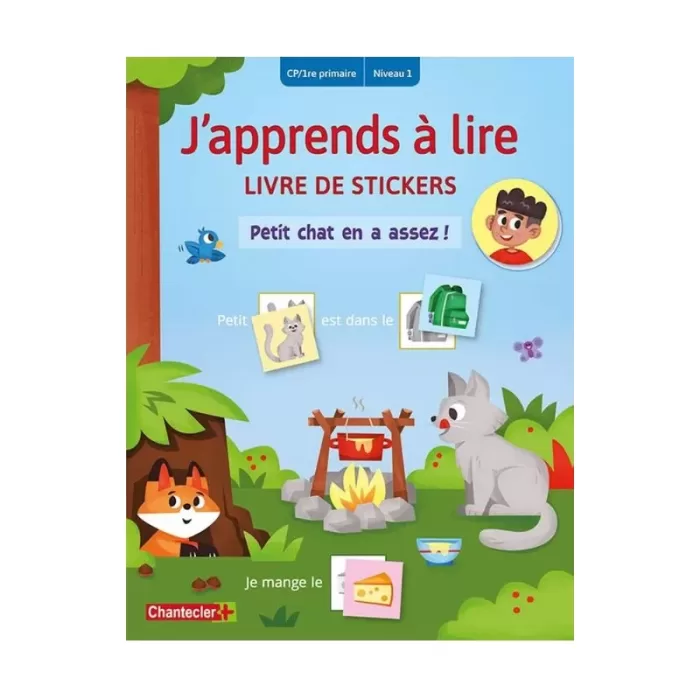 J'apprends à lire livre de stickers - Petit chat en a assez (6-7 Ans)