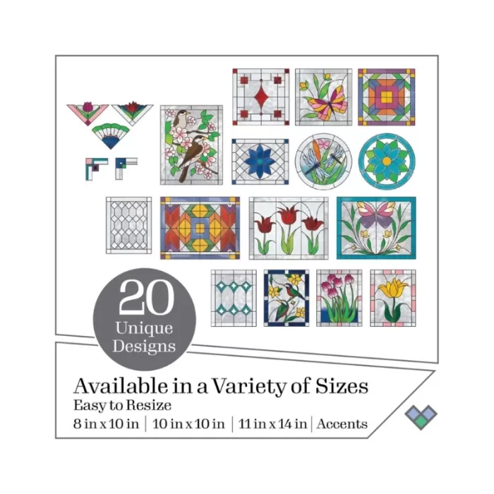 FolkArt Gallery Glass Pattern Packs - Traditional 20 Designs Motifs - Image 2