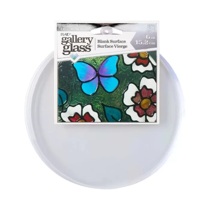 FolkArt Gallery Glass Surfaces - Circle, 3 pc