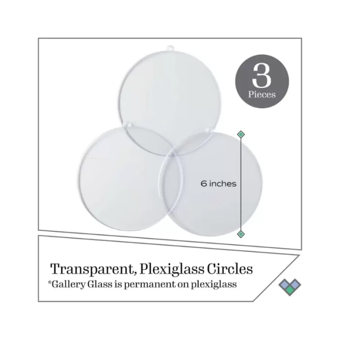 FolkArt Gallery Glass Surfaces - Circle, 3 pc - Image 2