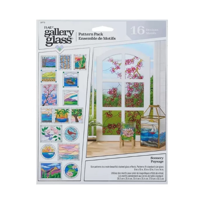 FolkArt Gallery Glass Pattern Packs - Scenery