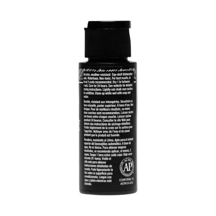 FolkArt Chalkboard Multi-Surface Paint - Black, 2 oz. - Image 2