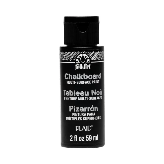 FolkArt Chalkboard Multi-Surface Paint - Black, 2 oz.