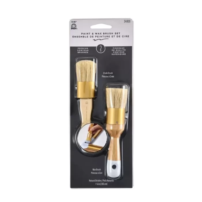 FolkArt Home Decor Brushes - Chalk & Wax Brush set