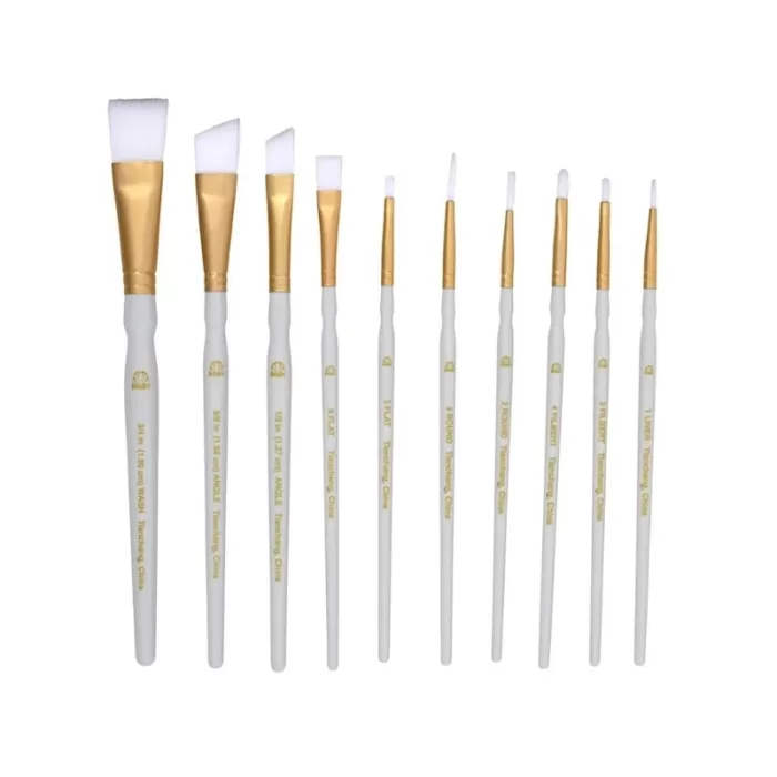 Plaid Brush Sets - Basic Brush Set, White Nylon - Image 2