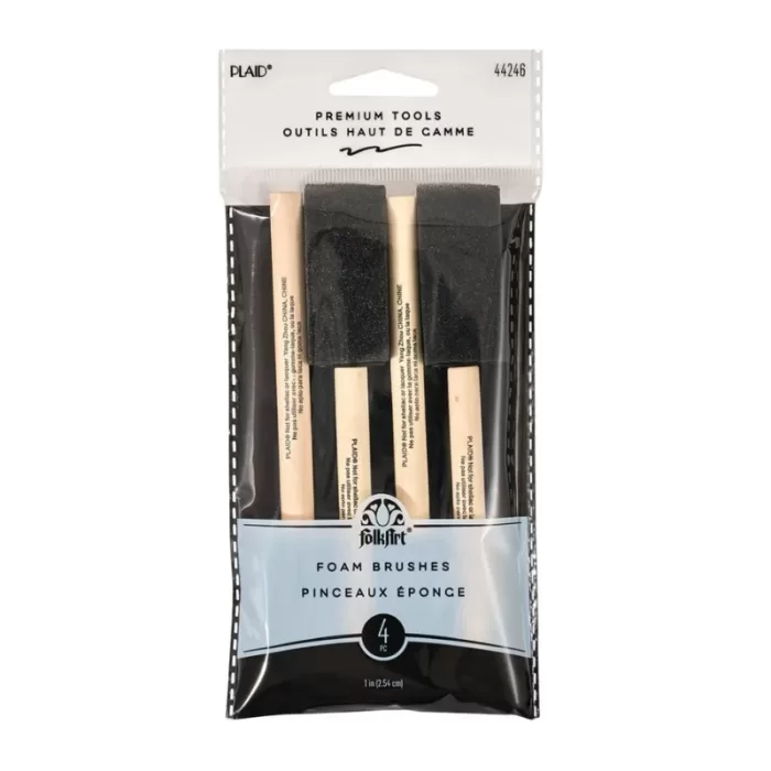 FolkArt 4pc Foam Brush Set