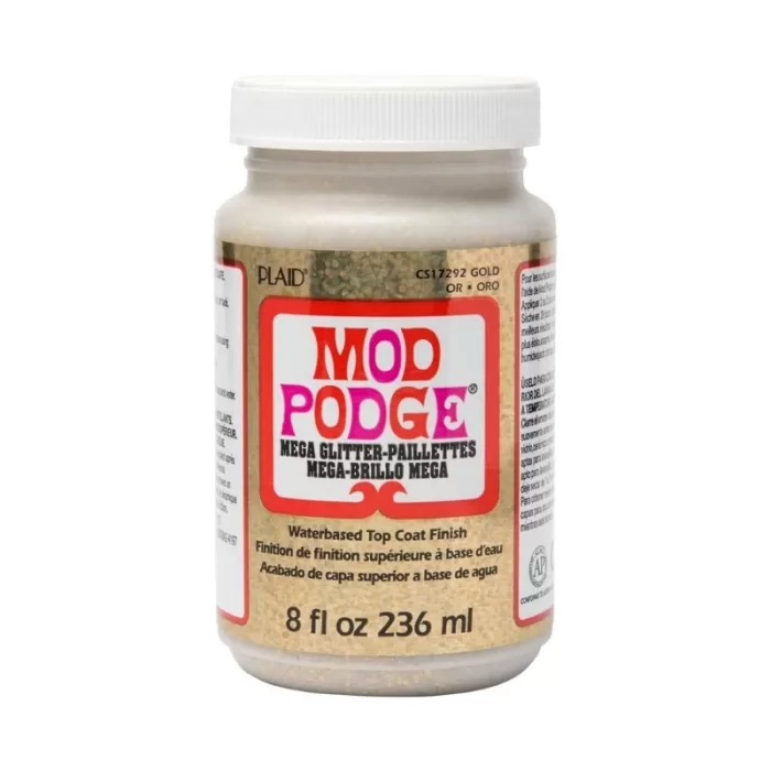 Mod Podge Mega Glitter - Gold, 8 oz