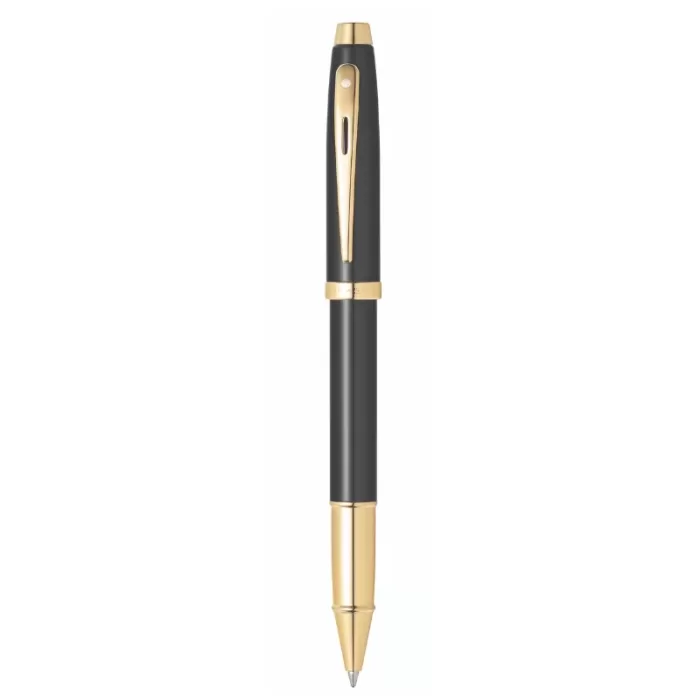 Sheaffer 100 E9322 Glossy Black With Gold Tone Trims Rollerball Pen