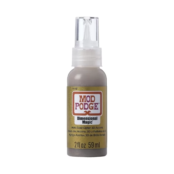 Mod Podge Dimensional Magic - Gold Glitter, 2 oz