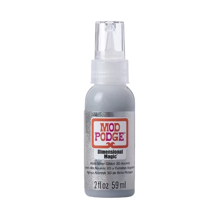 Mod Podge Dimensional Magic - Silver Glitter, 2 oz